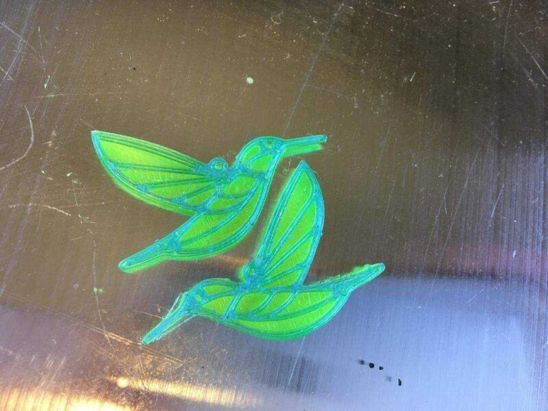 Hummingbird Küpe 2 Renk Plastik Aparat - Görsel 2