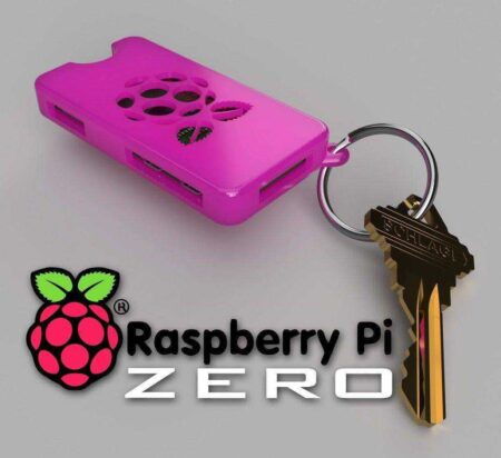 Raspberry Pi Zero ve W Uyumlu Anahtarlık Kılıfı Kutusu Kılıf Kutu