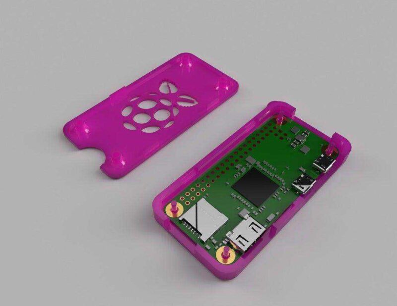 Raspberry Pi Zero ve W Uyumlu Anahtarlık Kılıfı Kutusu Kılıf Kutu - Görsel 2