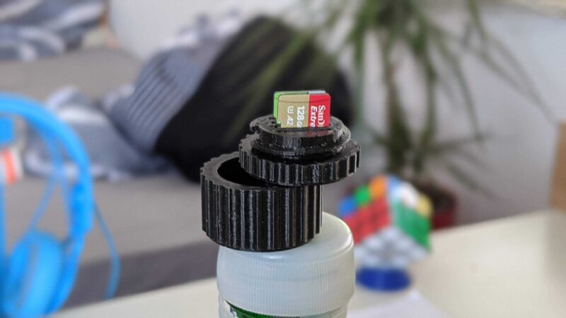 Mini Micro SD Kart Kutusu Koruyucu Kılıf Yuvarlak Kutu - Görsel 4