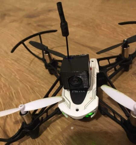 Caddx Beetle Fpv Kamera Muhafazası İçin Papağan Mambo Drone Plastik Aparat