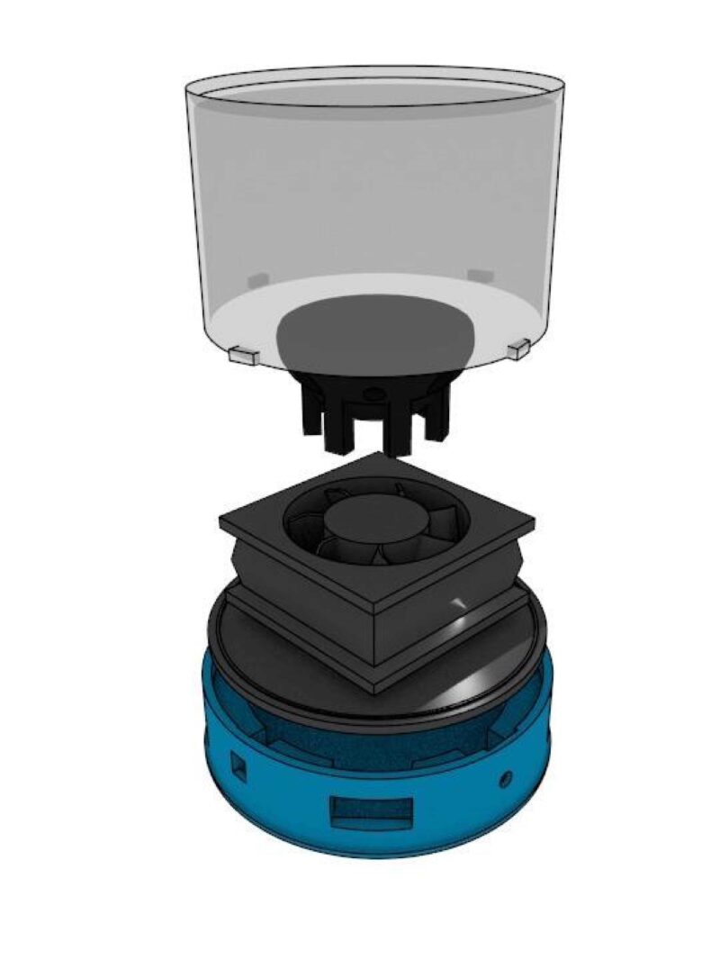 Centrifuga Kon Malzemeler Dikdörtgenler 1.0 / Geri Dönüştürülmüş Malzemeler 1.0 İle Santrifüj Plastik Aparat - Görsel 4