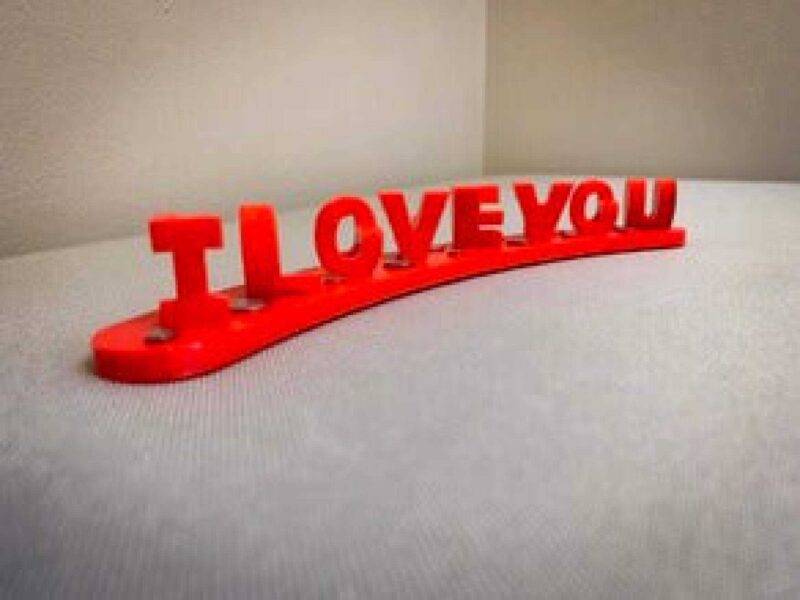 I LOVE YOU FOREVER Yazılı Dekoratif  Süs Eşyası Hediyelik - Görsel 2