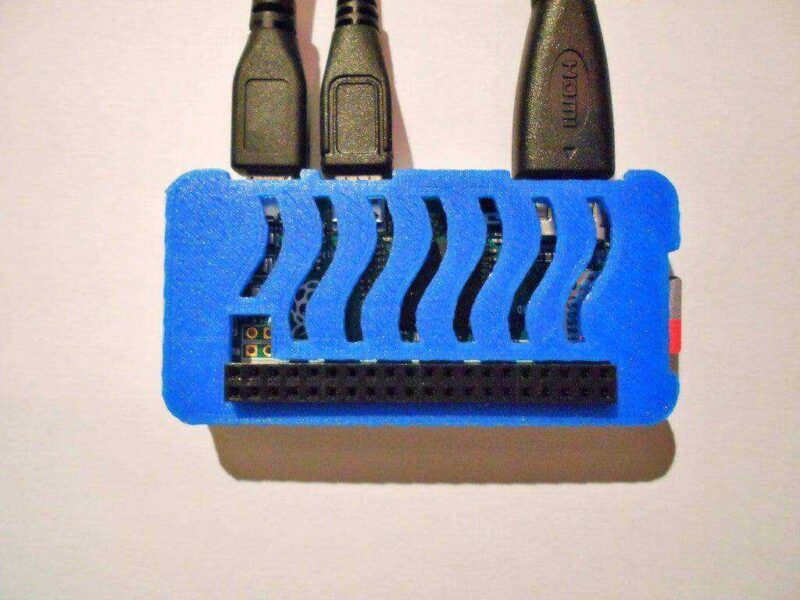 Raspberry pi 0 Koruyucu Kutu Muhafaza Plastik Hazneli Aparat - Görsel 2