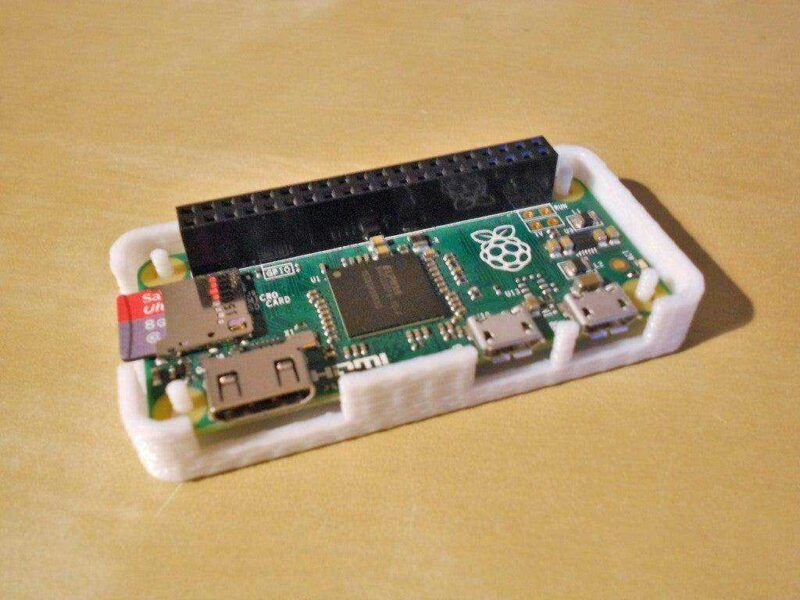 Raspberry pi 0 Koruyucu Kutu Muhafaza Plastik Hazneli Aparat - Görsel 3