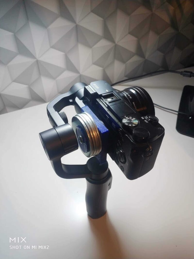 Sony A6000 Zhiyun Pürüzsüz Q Modu Tutucu Dekoratif Aparat - Görsel 2