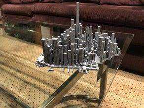 Aşağı Manhattan Cityscape Biblo Dekoratif  Süs Eşyası Maket