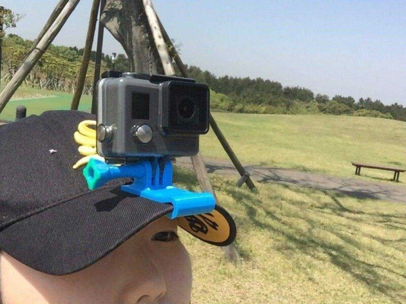 Gopro Hero 5 4 Session 5 4 3 2 Aksesuar Şapka Asma Tutucu Vidasız - Görsel 2