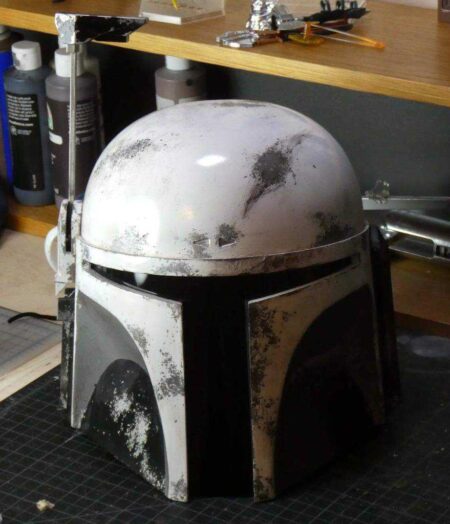 Rubies Deluxe Boba Fett Kask - Daha Uzun Aralıklı Sap Plastik Aparat