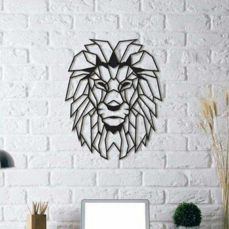Aslan Duvar Heykel  Biblo Dekoratif Hediyelik Süs Eşyası Maket