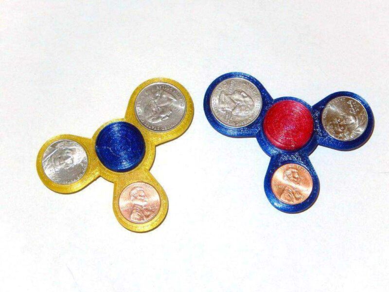 Asimetrik Dengeli Kıpır Kıpır Spinner  Organik Plastikten - Görsel 3