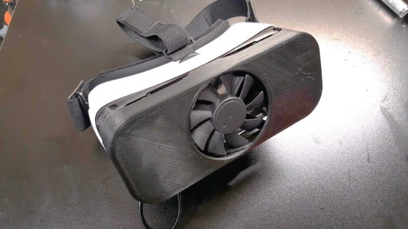 Samsung Gear VR Fan Kapağı Aparatı Aksesuar Soğutucu Pervane - Görsel 2