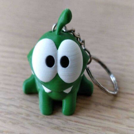 Om Nom Keychain (Çoklu Malzeme) Plastik Aparat