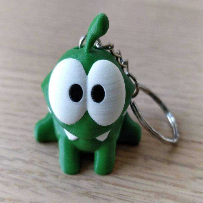Om Nom Keychain (Çoklu Malzeme) Plastik Aparat