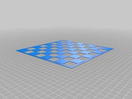 Şablon 20X20 Cm Satranç Tahtası Plastik Aparat