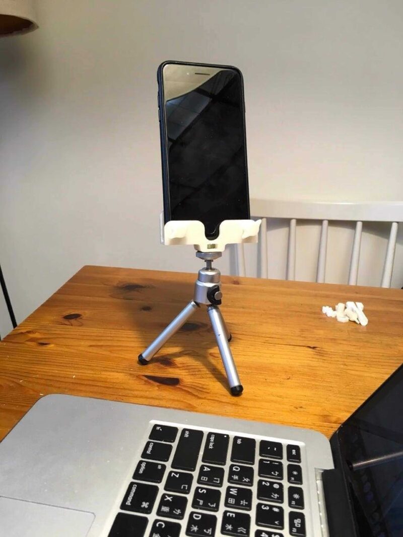 Evrensel Cep Telefonu / Ped Tripod Konektörü Plastik Aparat - Görsel 3