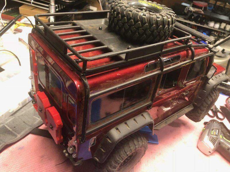 Trx-4 Defender Arka Montaj Düşük Profil Plastik Aparat - Görsel 3