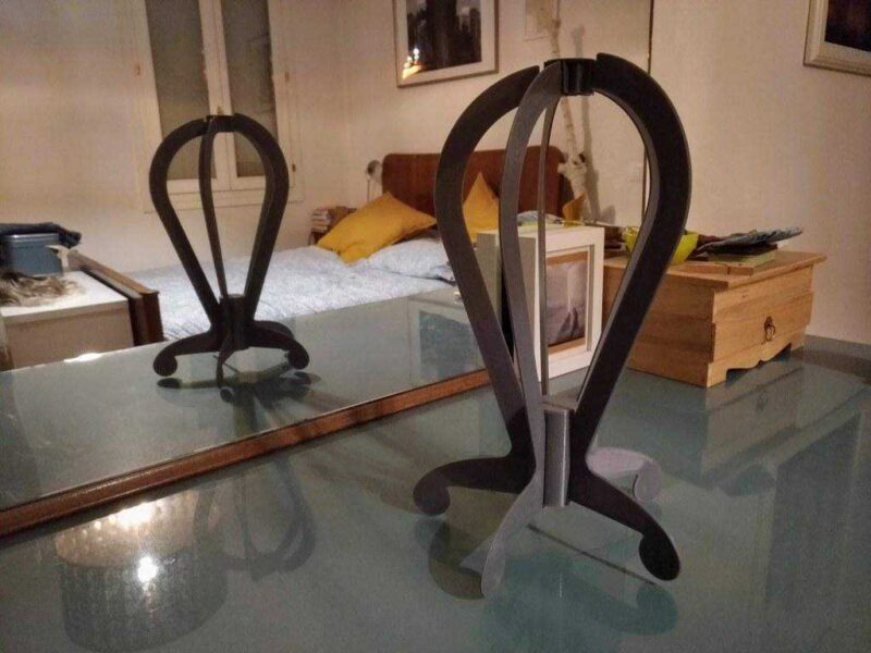 5 Ayaklı Modüler Wig Standı Plastik Aparat