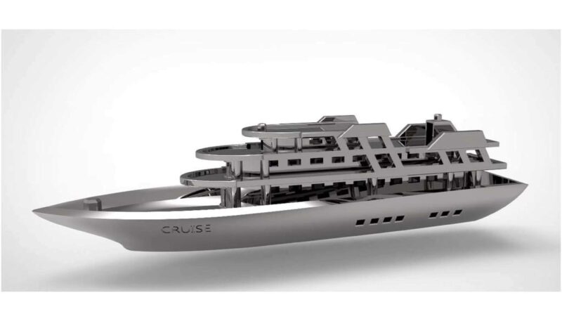 Cruise Gemisi Minyatür Oyuncak Plastik Aparat - Görsel 2