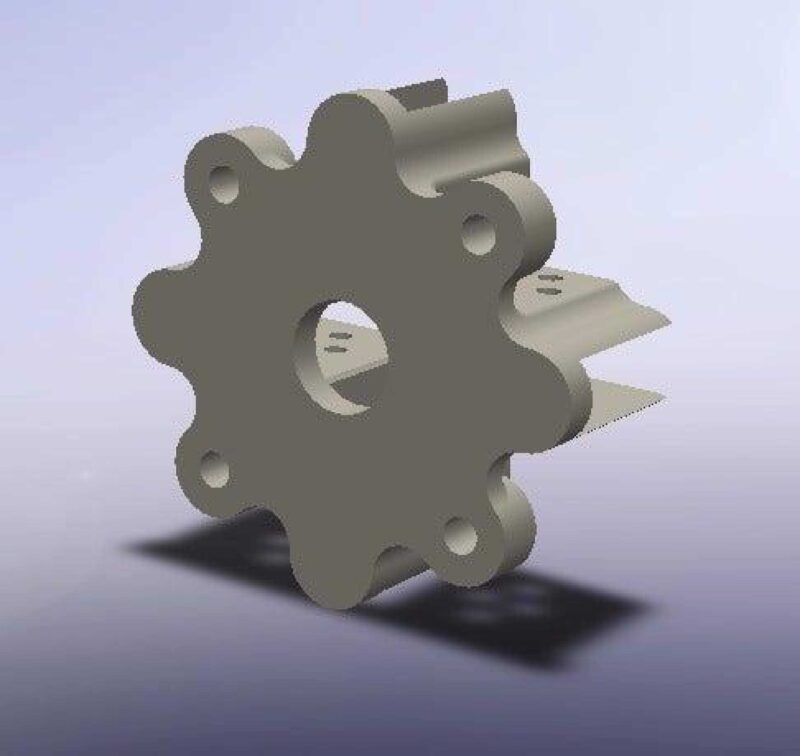 6Mm Depron Modelleri İçin Fırçasız Dc Motor Montajı Plastik Aparat - Görsel 4