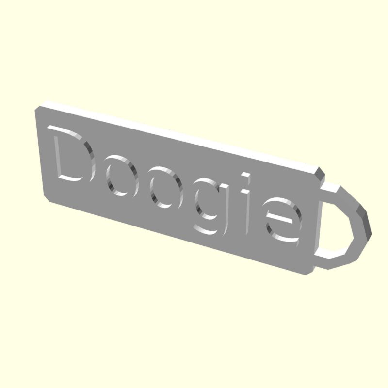 Doogie Tasmalık Künye Tag Kedi Köpek Evcil Hayvana İsme Özel Üretim İsimlik Hediyelik Organik Plastik - Görsel 4