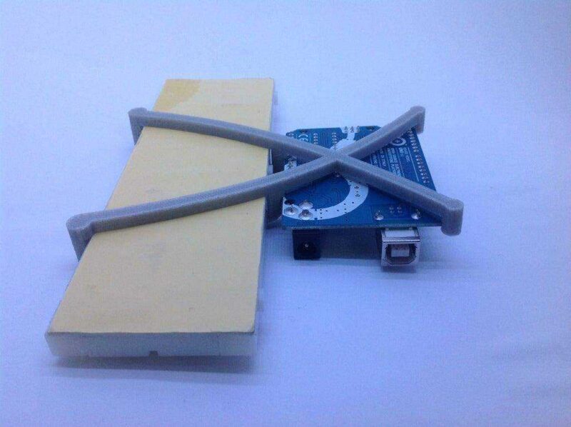 Arduino Uno ve Büyük Breadboard Tutucu Sabitleme Plastik Aparatı - Görsel 4
