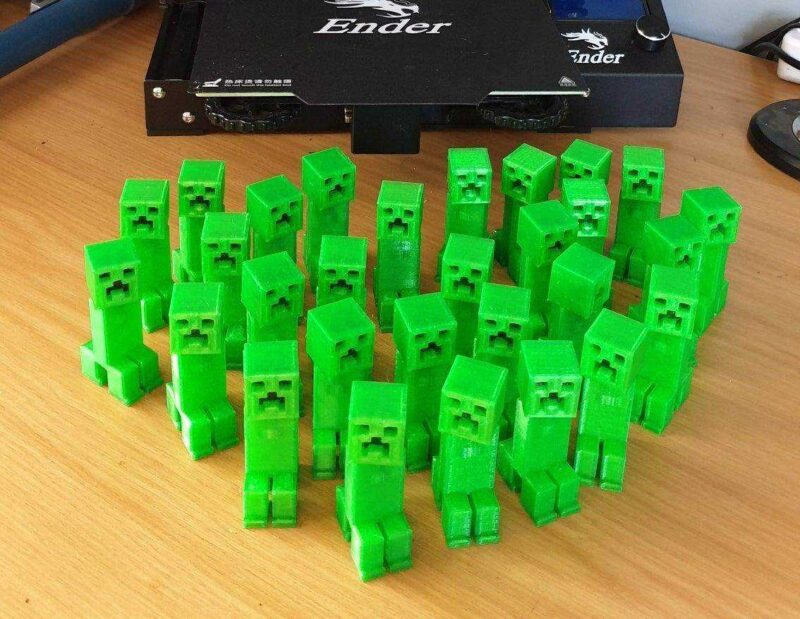 Hareketli Kafa Minecraft Creeper Dekoratif Biblo Çocuk Oyuncak - Görsel 4