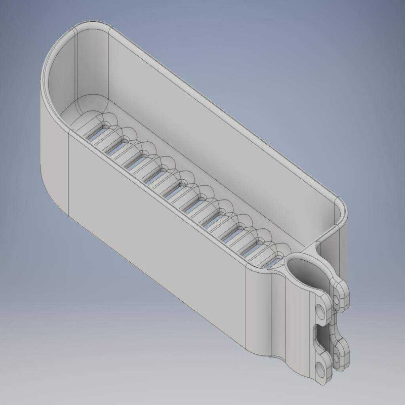 Oval Duş Rayları İçin Duş Sepeti / Duş Caddy Vida Plastik Aparat - Görsel 2