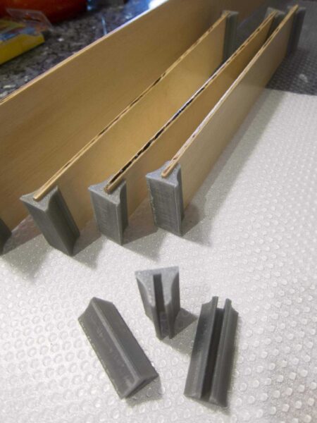 3.4Mm Baltık Birch Şeritler İçin Çekmece Bölücü Braketi Plastik Aparat