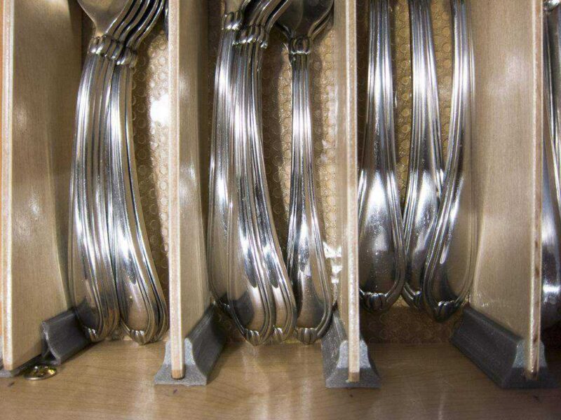 3.4Mm Baltık Birch Şeritler İçin Çekmece Bölücü Braketi Plastik Aparat - Görsel 4