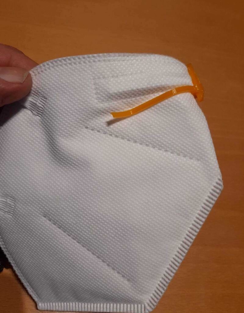 Clip Antifog Covid Maskesi Plastik Aparat - Görsel 2