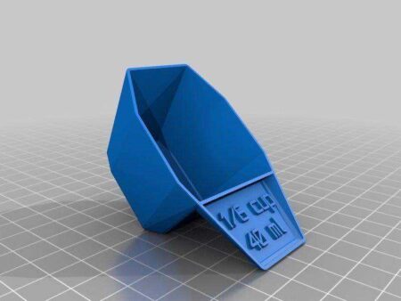 40 Ml Veya 1/6 Fincan Ölçüm Kabı / Kepçe Plastik Aparat