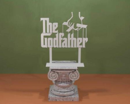 The Godfather Logosu Biblo Dekoratif Hediyelik Süs Eşyası Maket