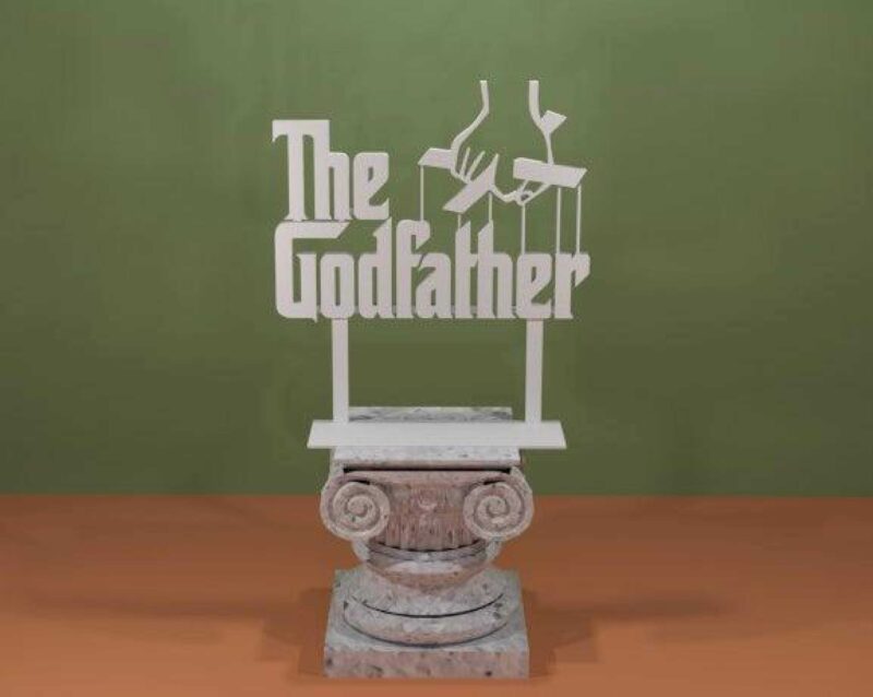 The Godfather Logosu Biblo Dekoratif Hediyelik Süs Eşyası Maket