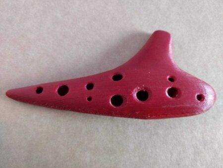 Pürüzsüz 12 Delik Soprano Ocarina Plastik Aparat