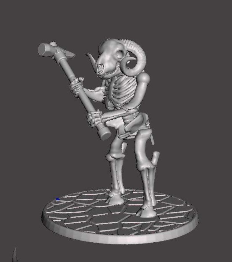 İskelet Savaşçı Beastman Ram / Koyun - Warhammer Plastik Aparat