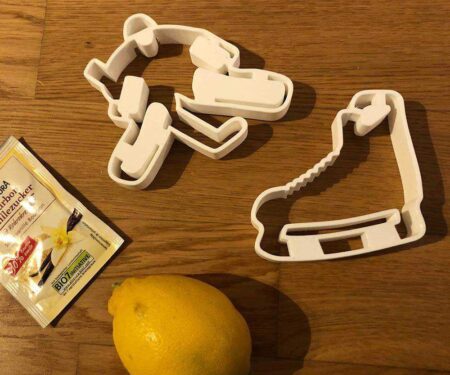 Hokey Cookie Kurabiye Kek Hamur Kesici Kalıbı Plastik Aparat