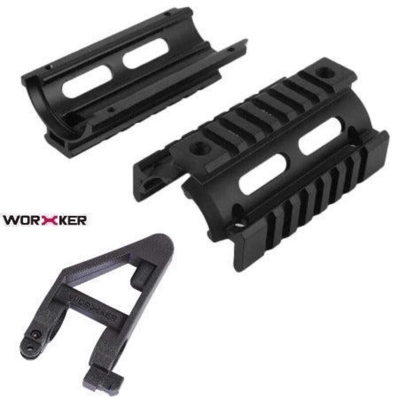 Ar15 Nerf Namlu İçin Metal Handguard Adaptörü Plastik Aparat - Görsel 3