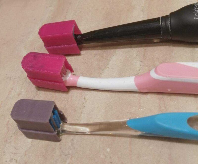Evrensel Diş Fırçası Kapağı (Isteklerle) Plastik Aparat - Görsel 3