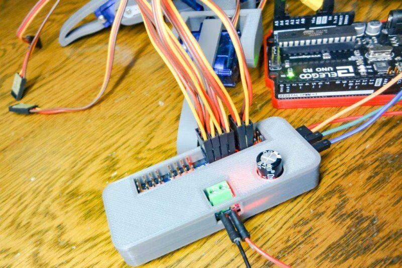 16Ch Servo Motor Sürücüsü Pca9685 Basit Kutu Kılıf Plastik Aparat - Görsel 3