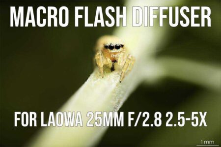 Laowa 25Mm F / 2.8 2.5-5X İçin Macro Flash Difüzör Adaptörü Halkası Plastik Aparat