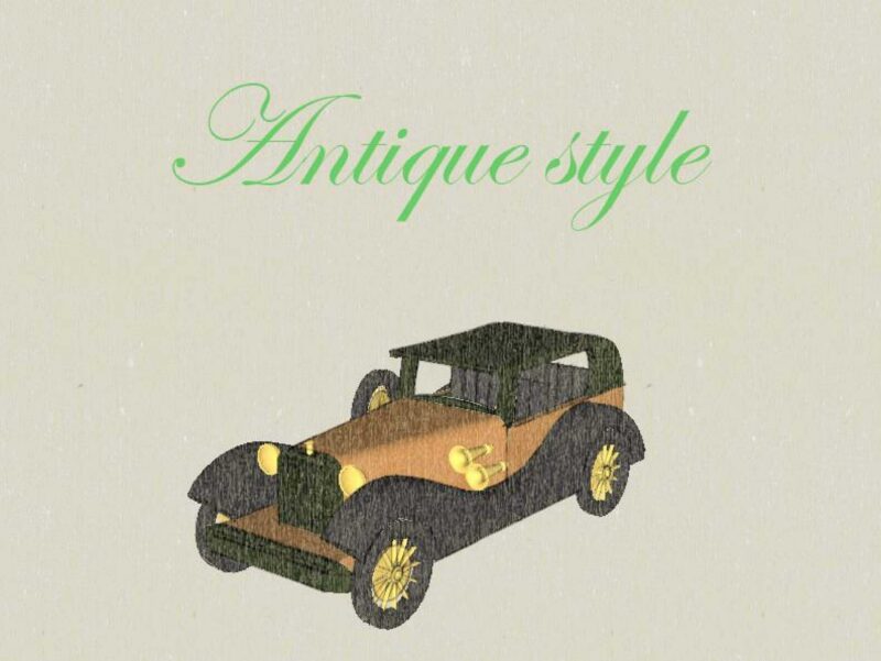 Antika (Vintage) Tarzı Araba İçin #Welovecars Koleksiyonu Watenakuai Plastik Aparat