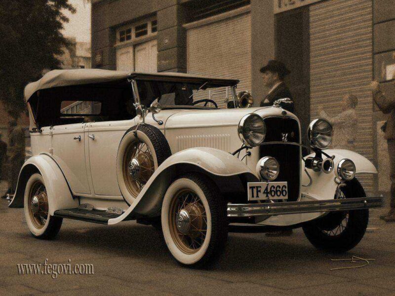 Antika (Vintage) Tarzı Araba İçin #Welovecars Koleksiyonu Watenakuai Plastik Aparat - Görsel 2
