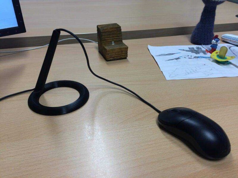 Fare Mouse Kablo Tutacağı Organizer Aparat Aparatı Tutucu Stand - Görsel 4
