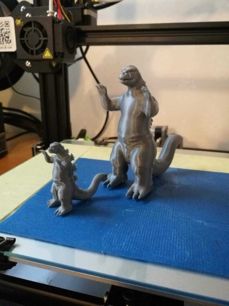 Godzilla Organik Plastikten Biblo Dekoratif Hediyelik Eşya - Görsel 3